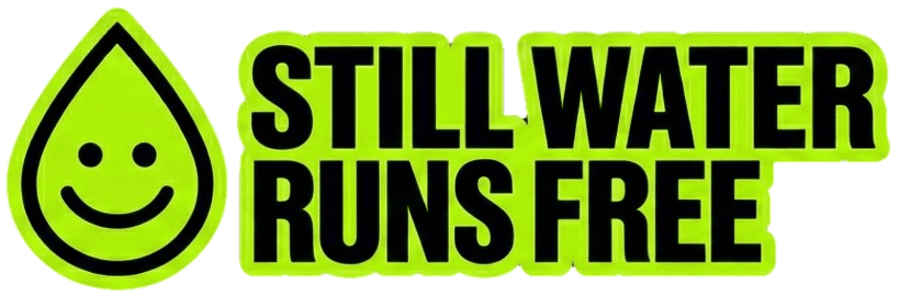 StillWater UK logo featuring a smiling water droplet with the slogan 